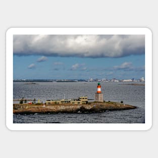 Small rocky island in Gulf of Finland Sticker